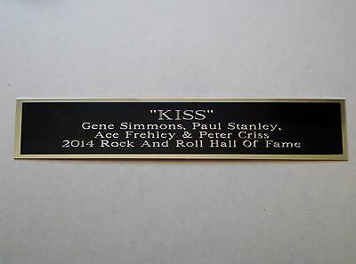 Kiss Nameplate For An Autographed Concert Poster Album Or Photograph 1.5