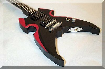 Paul Stanley Miniature Guitar Silvertone Apocalypse Kiss
