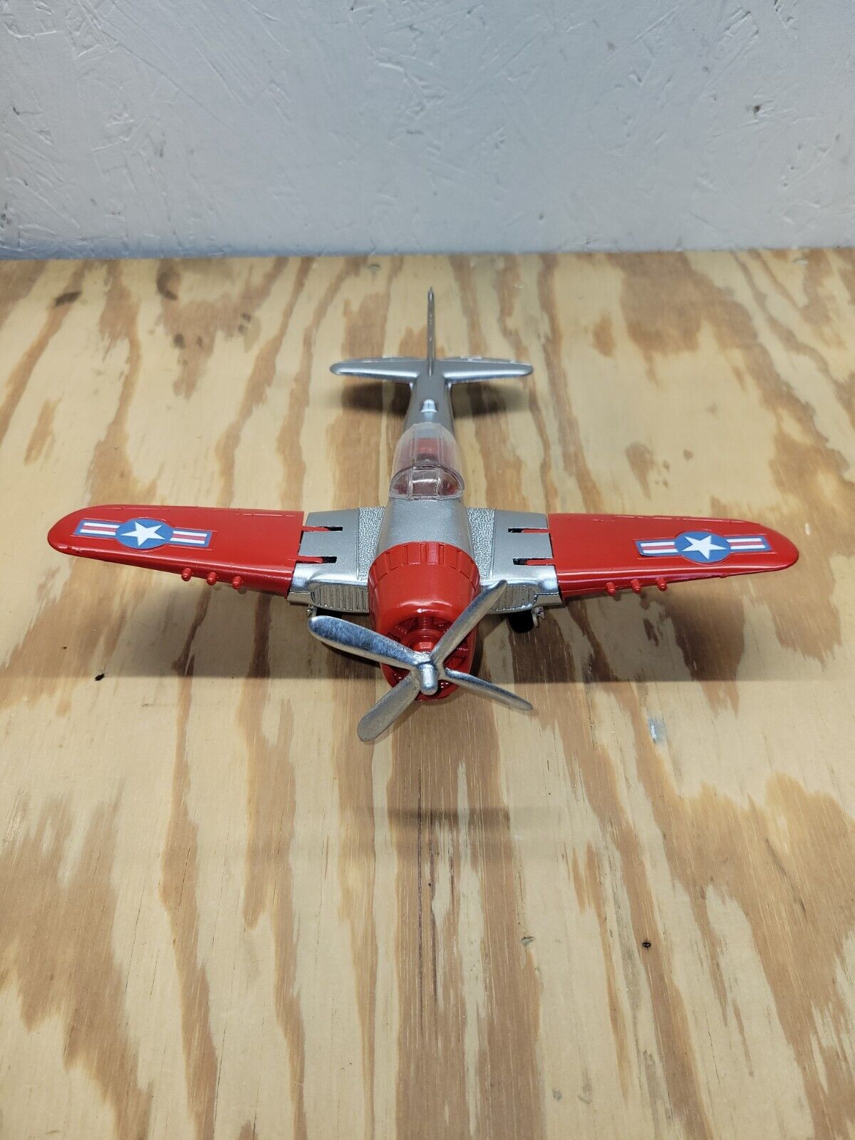 Vintage Hubley Kiddie Toy Airplane Fighter Bomber #495  Great Christmas Gift