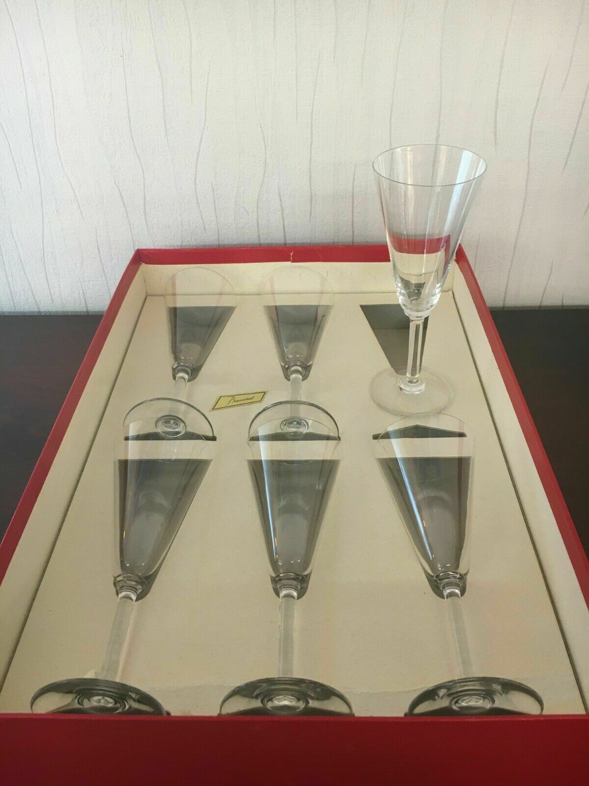 15 Mum Champagne Flutes In Baccarat Crystal (price Per Piece)