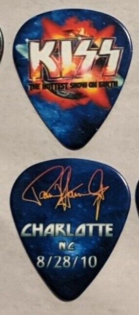 KISS 8-28-2010 CHARLOTTE NC  Hottest Show On Earth Guitar Pick PAUL STANLEY