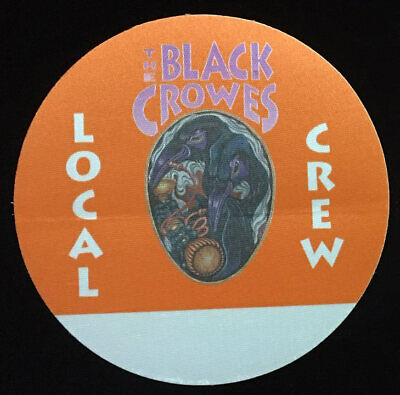 Black Crowes High As The Moon Tour 1992 Original Backstage Crew Pass Rare Unused
