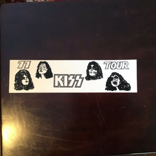 1977 KISS TOUR STICKER NEW UNUSED 11 X 3 INCHES