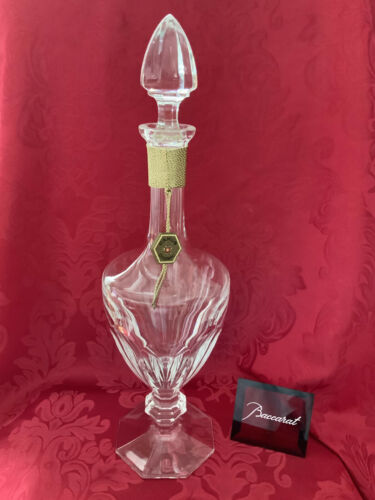 New Flawless Glass Baccarat France Crystal Michel Royal Camus Decanter & Stopper