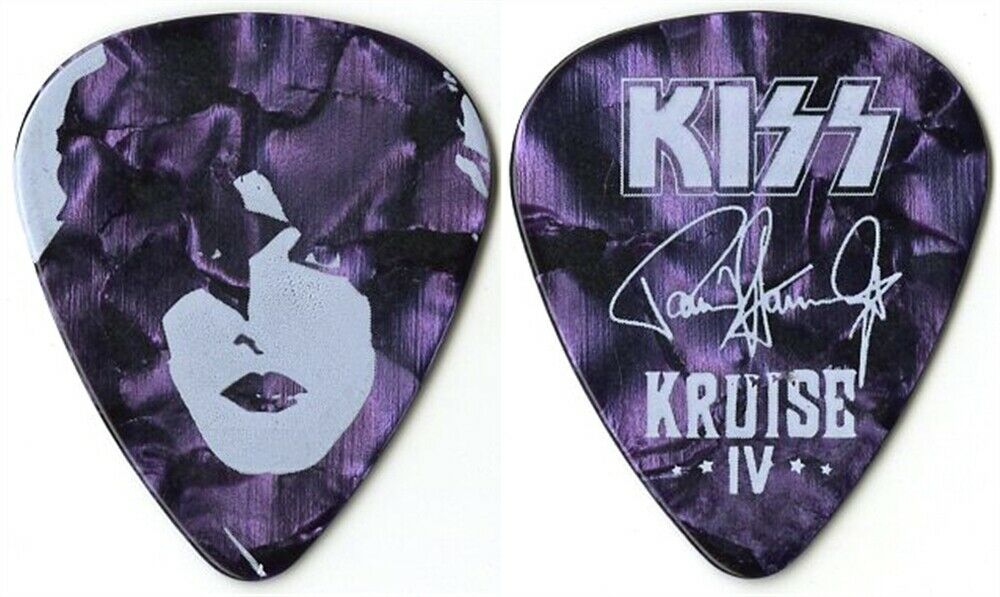 Kiss 2014 Kruise Iv Concert Tour Paul Stanley Signature Imprint Band Guitar Pick