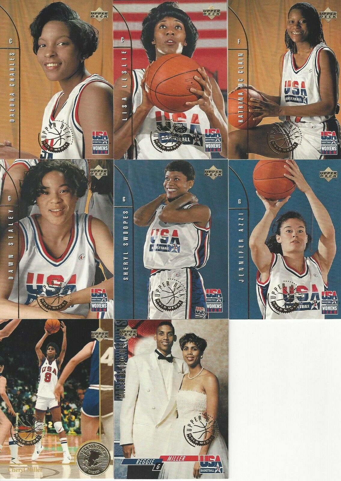 1994 Upper Deck Usa Women's Basketball * Gold Medal * Singles *you Pick* Leslie+