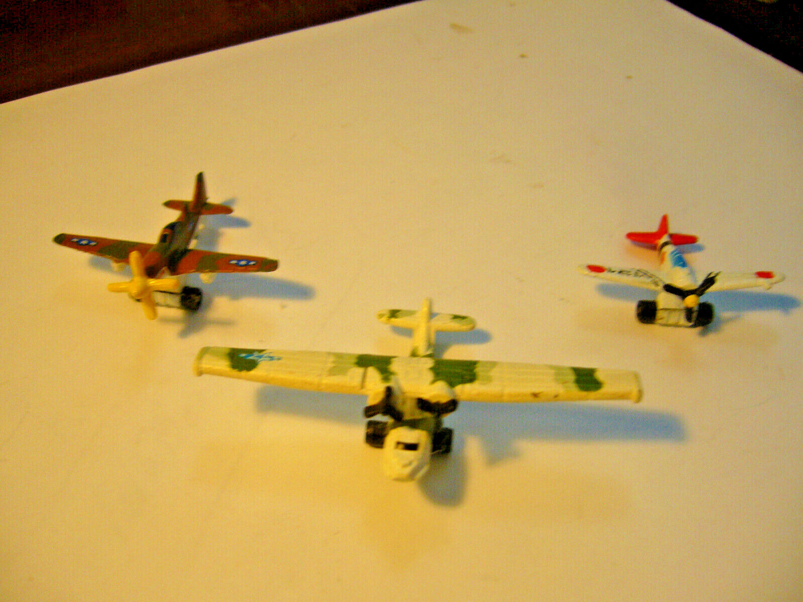 Micro Machines Lot Of 3 Military Propeller Airplanes