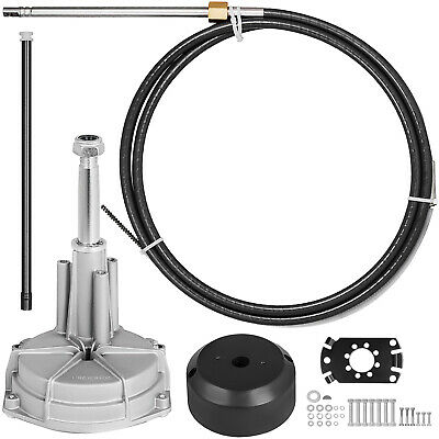 SS13712 Rotary Steering System Boat Marine Complete Kit Flexible Safe T QC 12Ft