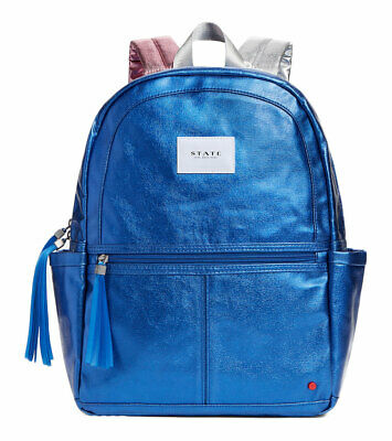 State Bags Girl's Blue Multi Kane Backpack $85 NEW