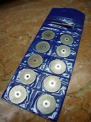 10 Pcs 20mm ( 3/4" Inch) Diamond Coated Rotary Cutting Cut Off Wheel Disc Blades