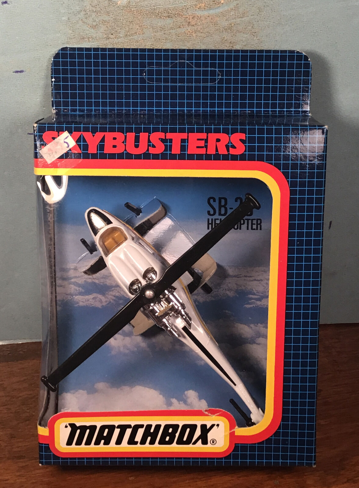 Vintage 1987 Matchbox International SB-20 Sky Busters Helicopter In Box