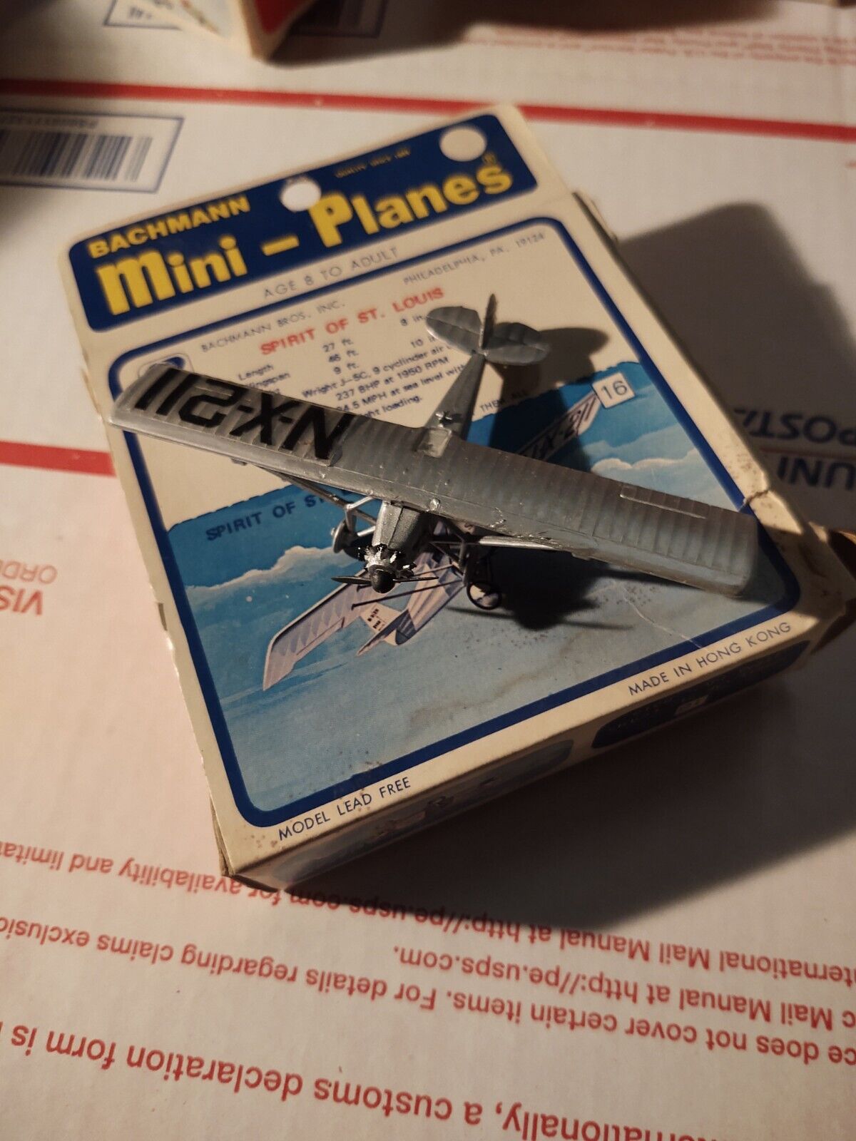 Bachmann Mini Planes 16 Lindbergh’s Spirit of St. Louis w/Box