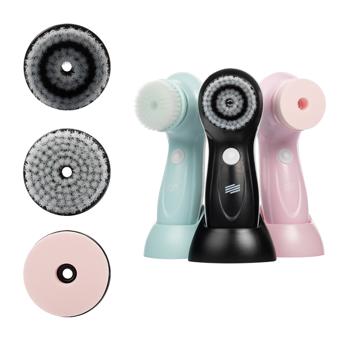 3 In 1 Rechargeable Electric Facial Cleansing Brush Set Face Body Exfoliating Us